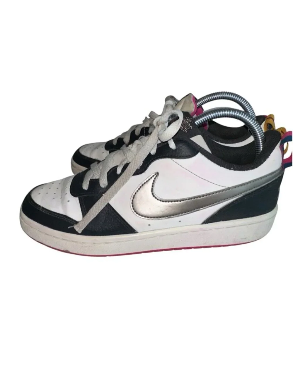Nike Court Borough 2 SE Low Summit White Pink Prime - DJ0040-100 Size 6.5Y